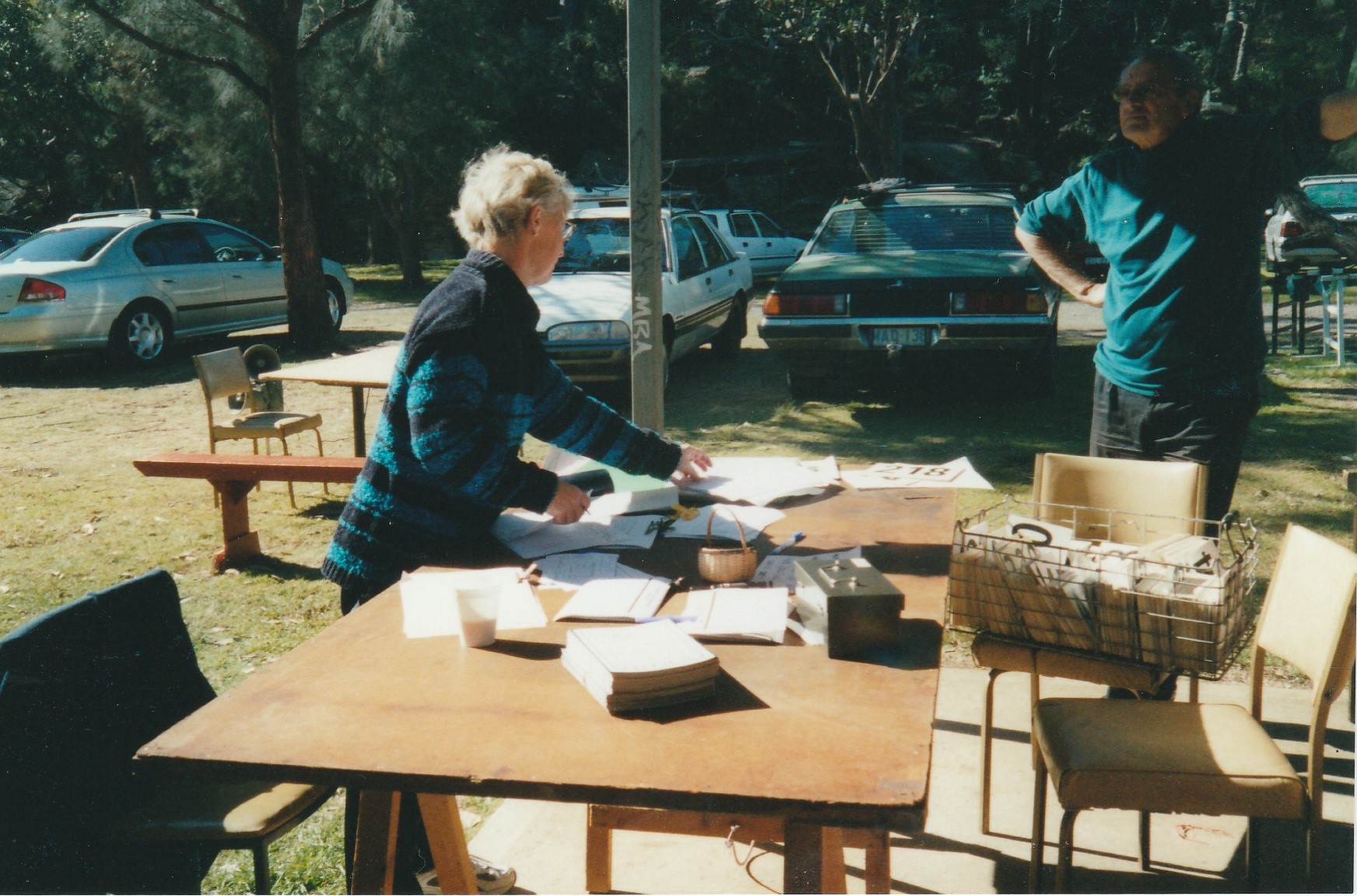 2005 Kaye at the check-in counter